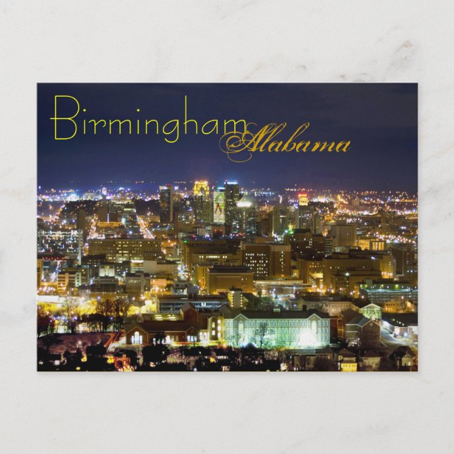 Birmingham, Alabama, U.S.A. Postcard (Front)