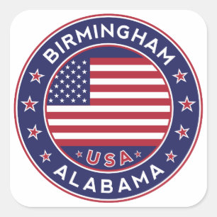 Birmingham, Alabama, USA Square Sticker