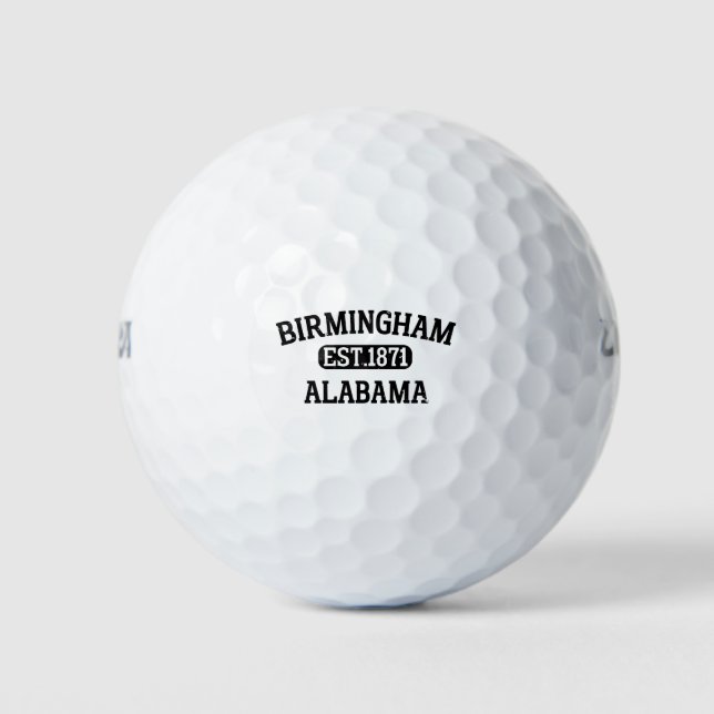 Birmingham Alabama Vintage Golf Balls (Front)