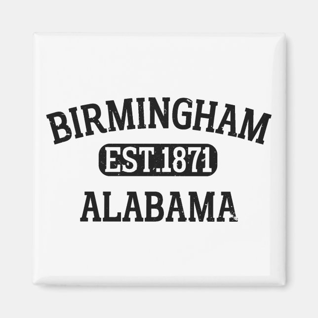 Birmingham Alabama Vintage Magnet (Front)