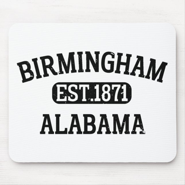 Birmingham Alabama Vintage Mouse Mat (Front)