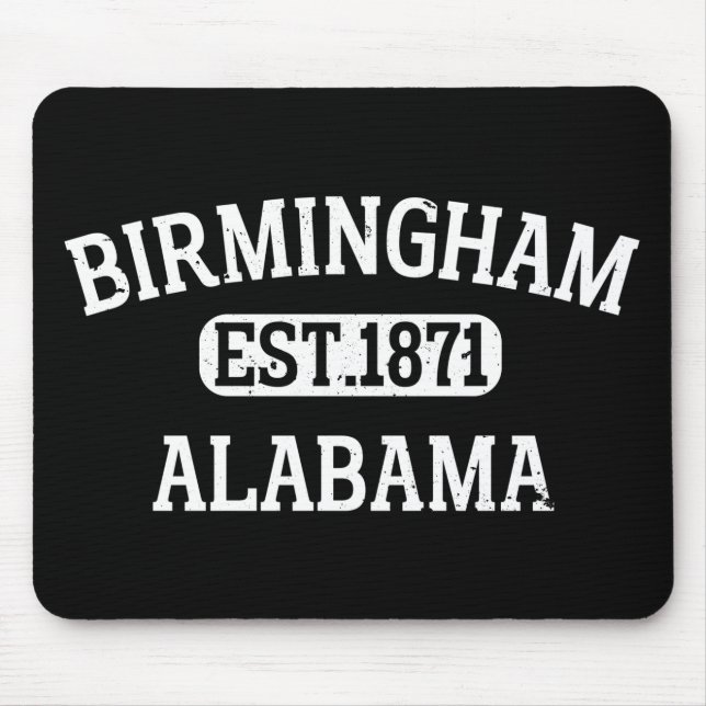 Birmingham Alabama Vintage Mouse Mat (Front)