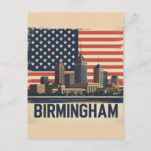 Birmingham City Alabama  Skyline Postcard