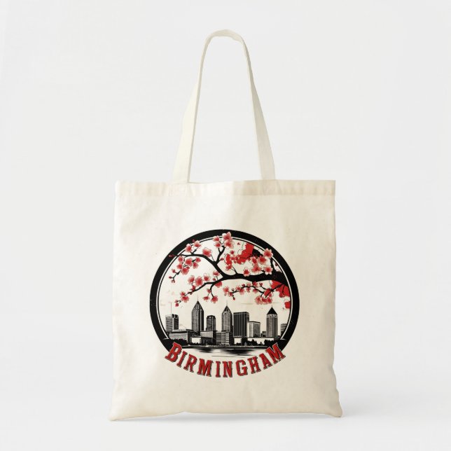 Birmingham City Alabama  Skyline  T-Shirt Tote Bag (Front)