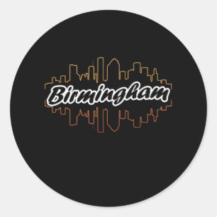 Birmingham City Home Classic Round Sticker