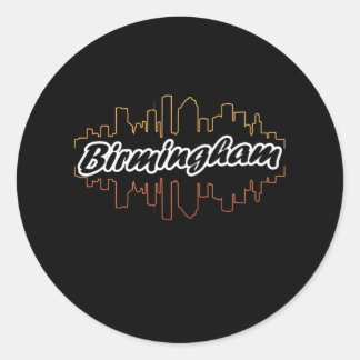 Birmingham City Home Classic Round Sticker