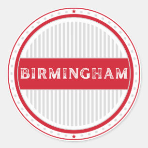 Birmingham City Pride Emblem – English Identity Classic Round Sticker