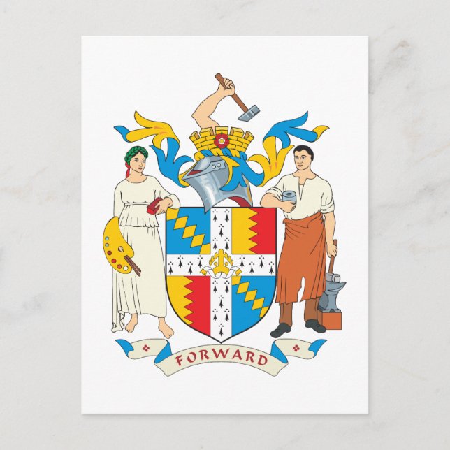 Birmingham Coat of Arms Postcard (Front)