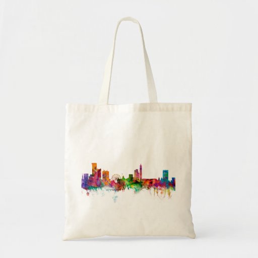 Image of Birmingham England Skyline Tote Bag