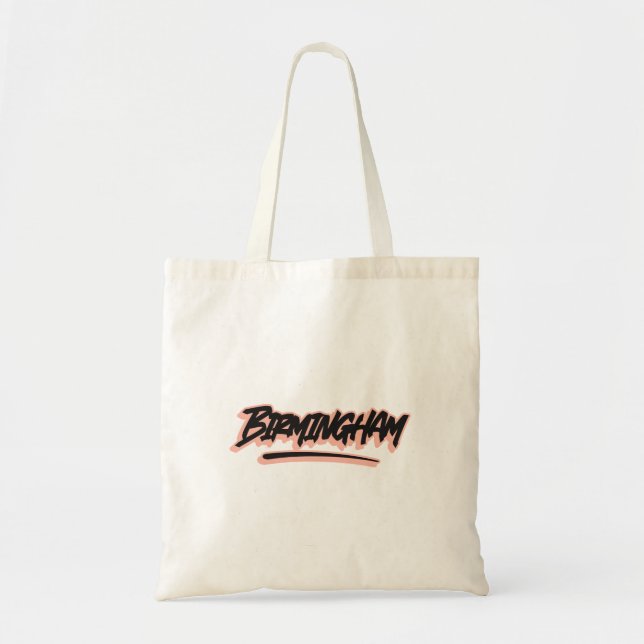 Birmingham Graffiti Style Tote Bag (Front)