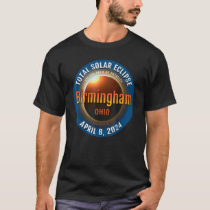 Birmingham Ohio OH Total Solar Eclipse 2024 3 T-Shirt