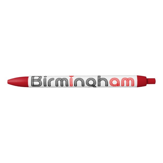 Birmingham Red Heart Pen (Front)