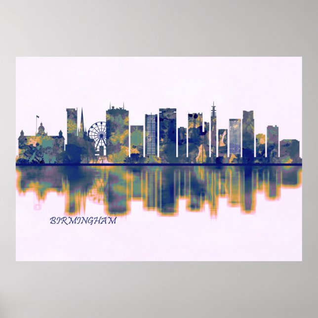 Birmingham Skyline Poster (Front)
