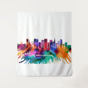 Birmingham Skyline Tapestry