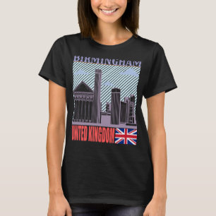 Birmingham UK Skyline Country City Skyline Landmar T-Shirt