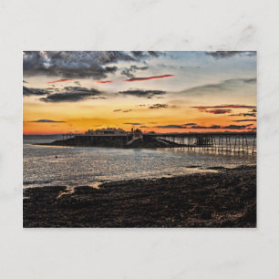 Birnbeck Pier and island Weston-super-Mare Postcard
