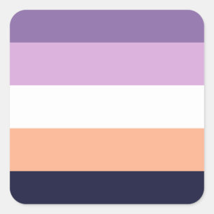 Biromantic Alternate Pride Flag  Square Sticker
