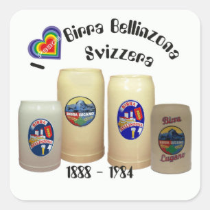 Birra Bellinzona, Bellinzona Aufkleber Square Sticker