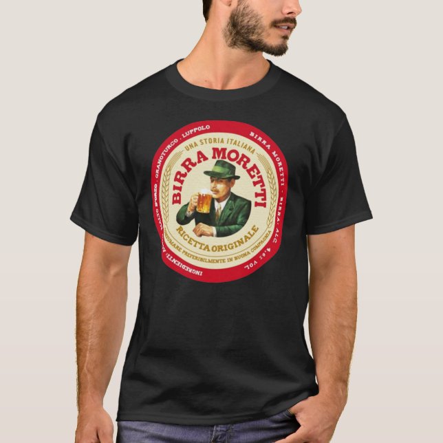 Birra Moretti Ricetta Originale beer logo Classic  T-Shirt (Front)