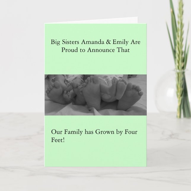 Birth annoucement announcement (Front)