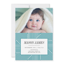 Birth Announcement, Baby Announcement, Blue, Boy