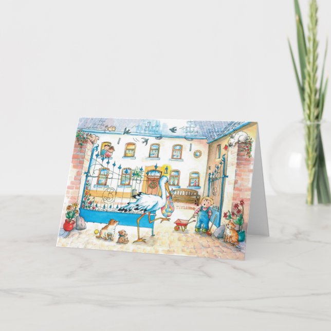 Birth announcement "Baby's Arrival" (Front)