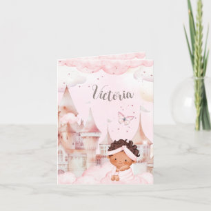Birth announcement black girl- Castle in the sky!