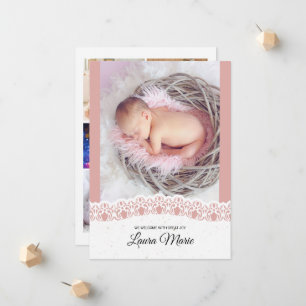 Birth Announcement Card Template