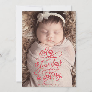 Birth Announcement Christmas Card