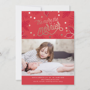 Birth Announcement Christmas Card