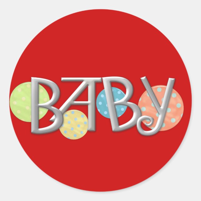 Birth Announcement Envelope Seals (Front)