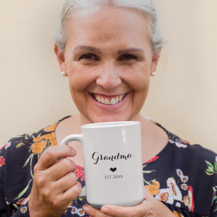 Birth Announcement Gift Grandparents Love Heart Coffee Mug