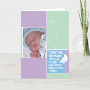 Birth Announcement: Hush Said the Moon Announcement