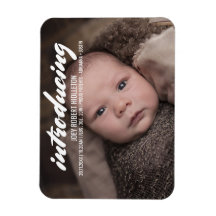 Birth Announcement Modern Typography