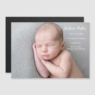 Birth Announcement Newborn baby photo picture