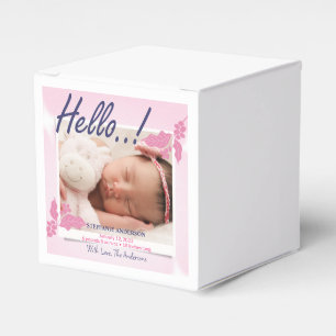Birth Announcement Personalize Favour Box