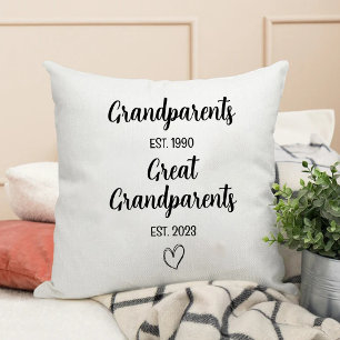 Birth Announcement   Promoted to Great Grandparent Cushion