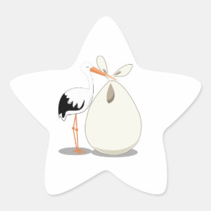 Birth Announcement Star Sticker