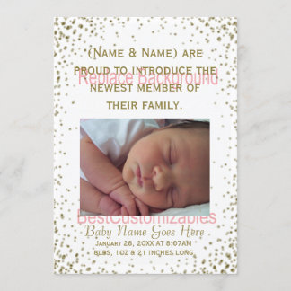 Birth Announcement Template