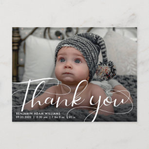 Birth Announcement & Thank You Postcard