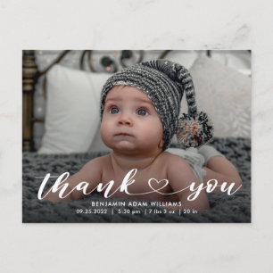 Birth Announcement & Thank You Postcard