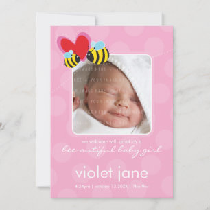 BIRTH ANNOUNCEMENTS :: bee-autiful 4P