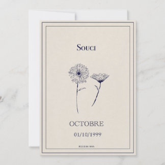 Birth card October, worries