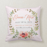 Birth certificate Pillow