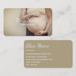 Birth Doula Midwife Pregnancy Business Card