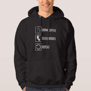 Birth Doula Proud Birth Worker Pregnancy Couch Mid Hoodie