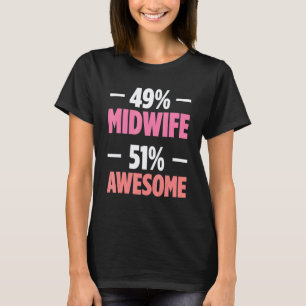 Birth Doula Proud Birth Worker Pregnancy Couch Mid T-Shirt