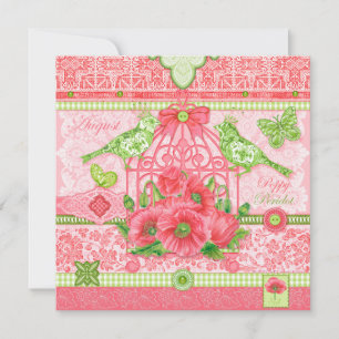 Birth Flower and Gem August Birdcage Card