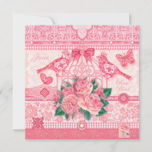 Birth Flower and Gem June Birdcage Card