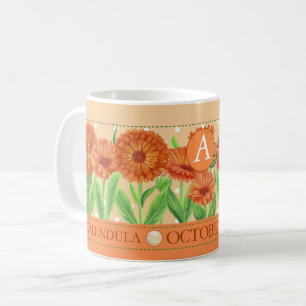 Birth Flower and Gem October Classic Mug